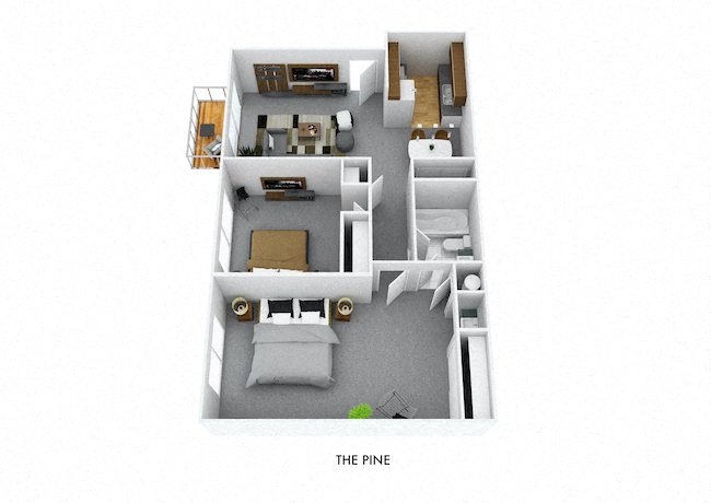 The Harvest Floor Plan  at Tall Timber Apartments, Cincinnati, OH